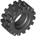 LEGO Black Tire Ø15 X 6mm with Offset Tread (without Band Around Center of Tread) (3641)