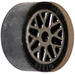 LEGO Nero Tire, Low Profile, Narrow Ø14.58 X 6.24 with Rim Ø11 x 6.2 with Silver Rim