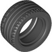 LEGO Black Tire, Low Profile, Wide Ø43.2 X 22 ZR with Hub Ø30,4 x 20 with No Pinholes, without Reinforced Rim