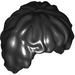 LEGO Black Tousled Mid-Length Hair (10048)