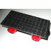 LEGO Black Train Base 6 x 12 Type I with Wheels