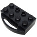 LEGO Black Train Brick 2 x 4 Holder for Sliding Wheel Block (429)