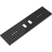 LEGO Black Train Chassis 6 x 24 x 0.7 with 3 Round Holes at Each End (6584)