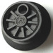 LEGO Black Train Middle Wheel for 12V Motor