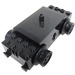 LEGO Schwarz Zug Motor, 12V 3 geschlitzte Kontaktlöcher