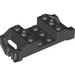 LEGO Zwart Trein Wiel Houder met Pin Slots (38339)