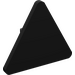 LEGO Black Triangular Sign with Split Clip (30259 / 39728)
