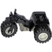 LEGO Schwarz Tricycle mit Dark Grau Chassis und Light Grau Räder