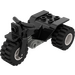 LEGO Schwarz Tricycle mit Dark Grau Chassis und Weiß Räder