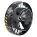 LEGO Black Turbine with Marbling with Yellow and Black Danger Stripes and Bar Codes (8 Stickers) (53983)