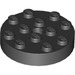 LEGO Zwart Turntable 4 x 4 Top (Niet-vergrendelend) (3404)
