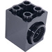 LEGO Schwarz Turntable Backstein 2 x 2 x 2 mit 2 Löcher und Click Rotation Ring (41533)