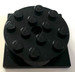 LEGO Black Turntable with Black Flat Base