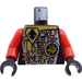 LEGO Zwart UFO Droid Rood Torso (973)