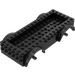 LEGO Black Vehicle Base 8 x 16 x 2.5 with Dark Stone Gray Wheel Holders with 5 Holes (65094)