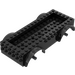 LEGO Zwart Voertuig Basis 8 x 16 x 2.5 met Dark Stone Grijs Wiel Holders met 5 Gaten (65094)