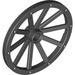 LEGO Black Wagon Wheel Ø43 x 3.2 with 10 Spokes (33211)