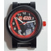 LEGO Black Watch face with Darth Vader and analog mechanism and red crown