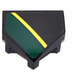 LEGO Black Wedge 2 x 2 x 0.7 with Point (45°) with Black and Dark Green Decoration with Yellow Stripe Sticker (66956)