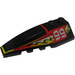 LEGO Black Wedge 2 x 6 Double Left with &#039;99&#039; and Flame (41748 / 48598)