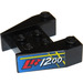 LEGO Black Wedge 3 x 4 with &#039;LR1200&#039; Sticker without Stud Notches (2399)