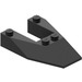 LEGO Black Wedge 6 x 4 Cutout without Stud Notches (6153)