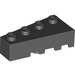 LEGO Noir Coin Brique 2 x 4 La gauche (41768)