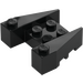 LEGO Black Wedge Brick 3 x 4 with Stud Notches (50373)