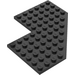 LEGO Zwart Wig Plaat 10 x 10 met Uitsparing (2401)