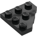 LEGO Black Wedge Plate 3 x 3 Corner (2450)