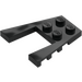 LEGO Black Wedge Plate 4 x 4 with 2 x 2 Cutout (41822 / 43719)