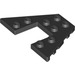 LEGO Black Wedge Plate 4 x 6 with 2 x 2 Cutout (29172 / 47407)