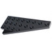 LEGO Black Wedge Plate 4 x 8 Wing Right with Underside Stud Notch (3934 / 45175)