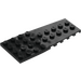 LEGO Black Wedge Plate 4 x 9 Wing with Stud Notches (14181)