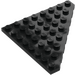 LEGO Black Wedge Plate 8 x 8 Corner (30504)