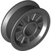 LEGO Black Wheel Centre Spoked Small (30155)