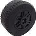 LEGO Sort Wheel Rim Ø18 x 14 with Axle Hole with Tire Ø30.4 x 14 (Thick Rubber)