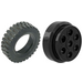 LEGO Schwarz Wheel Rim 30mm x 12.7mm Stepped with Tire 13 x 24