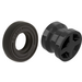 LEGO Black Wheel Rim Ø8 x 6.4 without Side Notch with Tire 14mm D. x 4mm Smooth Small Single New Style