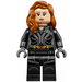 LEGO Black Widow with Mid-Length Hair and Gold Belt Minifigure