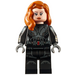 LEGO Negro Widow con Pelo de longitud media y Printed Brazos Minifigura