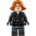 LEGO Schwarz Widow mit Kurz Haar Minifigur