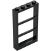 레고 검은색 창문 1 x 4 x 6 액자 ~와 함께 삼 창 (46523 / 57894)