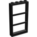 LEGO Black Window 1 x 4 x 6 with 3 Panes (6160)