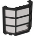 LEGO Black Window Bay 3 x 8 x 6 Assembly with Trans-Black Glass (30185)