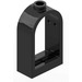 LEGO Black Window Frame 1 x 2 x 2.7 with Rounded Top (30044)