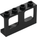 LEGO Black Window Frame 1 x 4 x 2 (Plane) with Hollow Studs (61345)