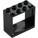 LEGO Black Window Frame 2 x 4 x 3 with Square Holes (60598)