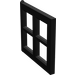 LEGO Zwart Venster Pane 2 x 4 x 3  (4133)