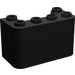 LEGO Zwart Voorruit 2 x 4 x 2 (4594 / 35160)